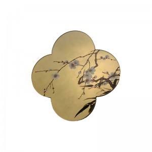 Zotye Thép không gỉ Trung Quốc mạ vàng Trung Quốc-Phong cách các mặt hàng trang trí bằng thép không gỉ có hoa văn